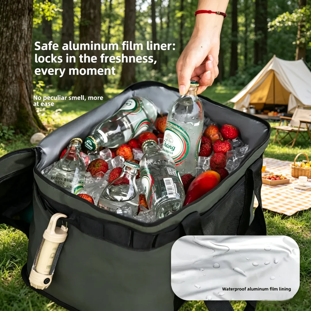 

Mountainhiker 36L Outdoor Ice Storage Pack Bag 2 in 1 Portable Camping Picnic Large-capacity Insulation Bags for Leisure Travel