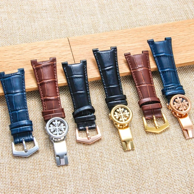 Leather Watch Strap for Patek Philippe Nautilus Serie 5711 5712G Watchband 25mm soft sport Men's Bracelet Accessories Wristband