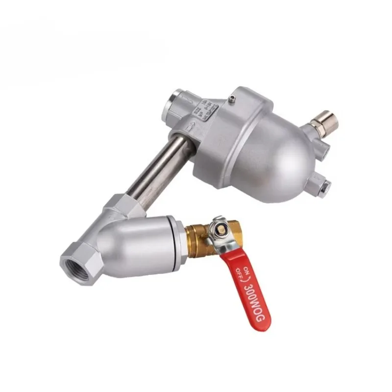 

Compressed air zero loss drainage device