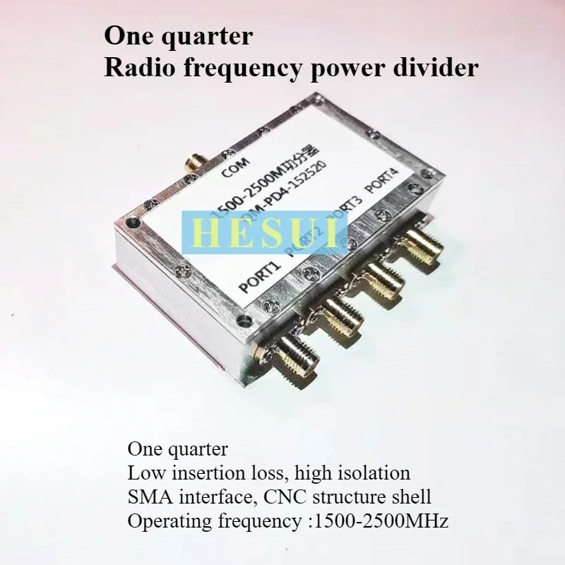 1500-2500M RF power divider one-in-four combiner equal power