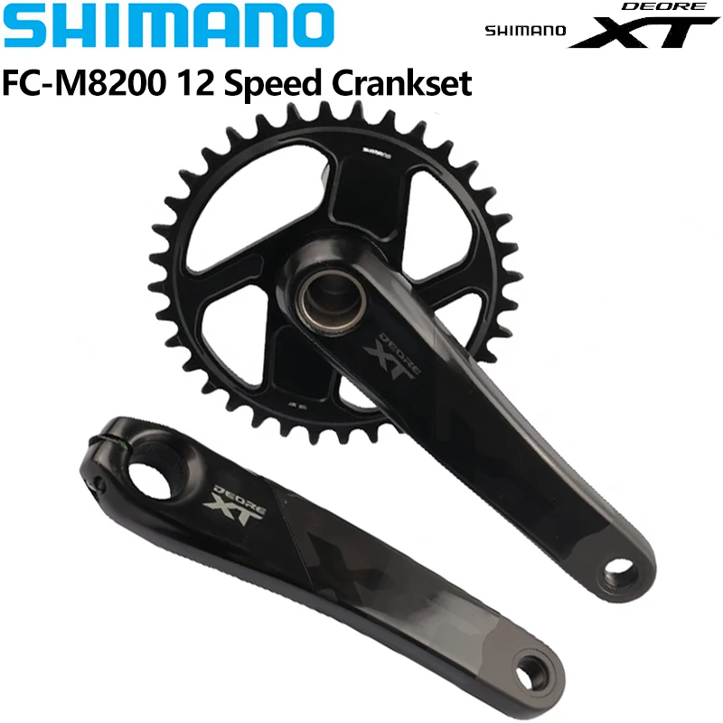 Shimano DEORE XT FC-M8200 Crankset 12 Speed 32T Chainring 165mm Crank For Mountain Bike MT801 MT800 Bottom Bracket Original Part