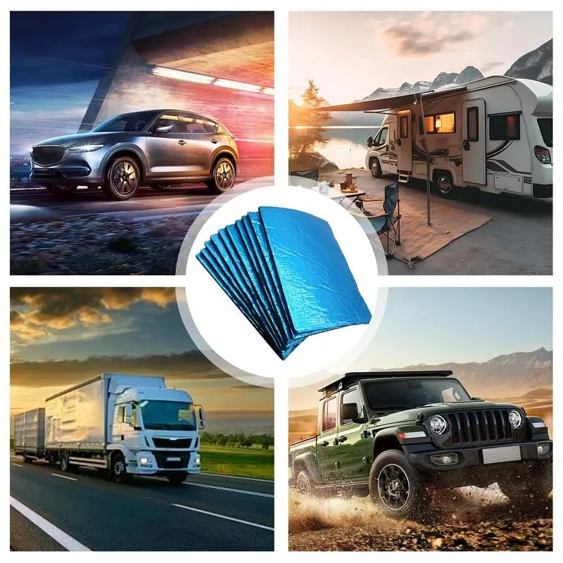 

10 шт., автомобильные теплоизоляционные коврики с шумоподавлением