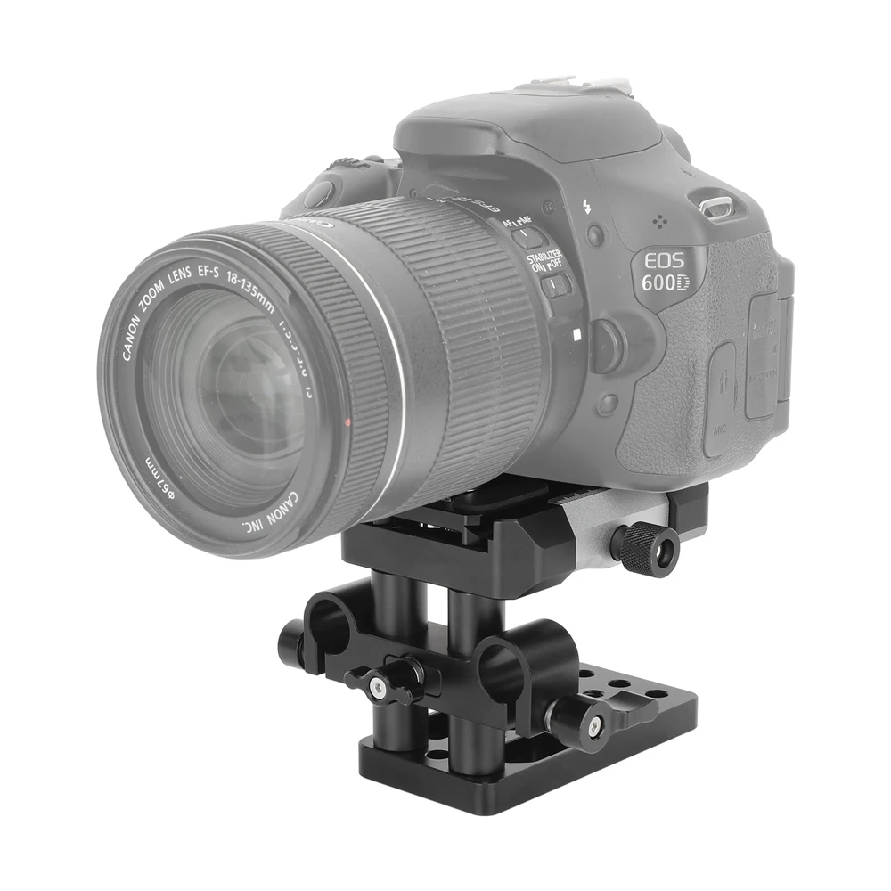 Система быстросъемной камеры CAMVATE, опорная пластина Arca/Manfrotto-типа с креплением на стержень LWS 15 мм для плечевой установки DSLR