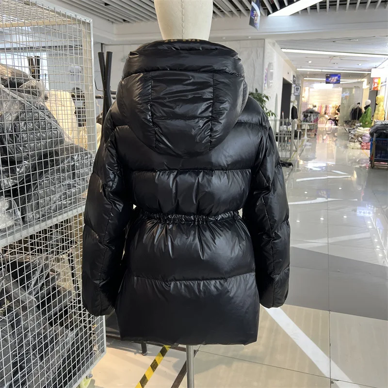 Fashion Goose Down Jacket for Women Autumn Winter New Slim Hooded Down Coats Korean Female Thicked Warm Short Parkas