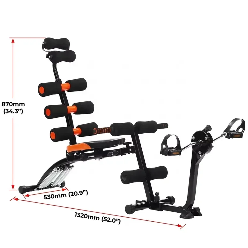 Best-selling 6-in-1 indoor fitness multi-functional core abdominal muscle trainer workbench AB fitness equipment, suitable