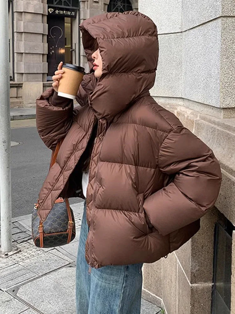 

Women's Thiened ort down Cotton Jaet Hooded Puffer Vest Autumn Winter New Sle Small Size Faionable Commute Wear