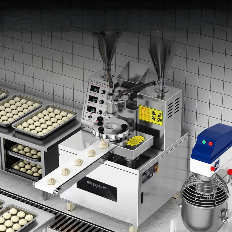 Steamed bun machine Automatic commercial imitation hand-filled soup buns Fried buns Stuffing machine School cafeteria Breakfast