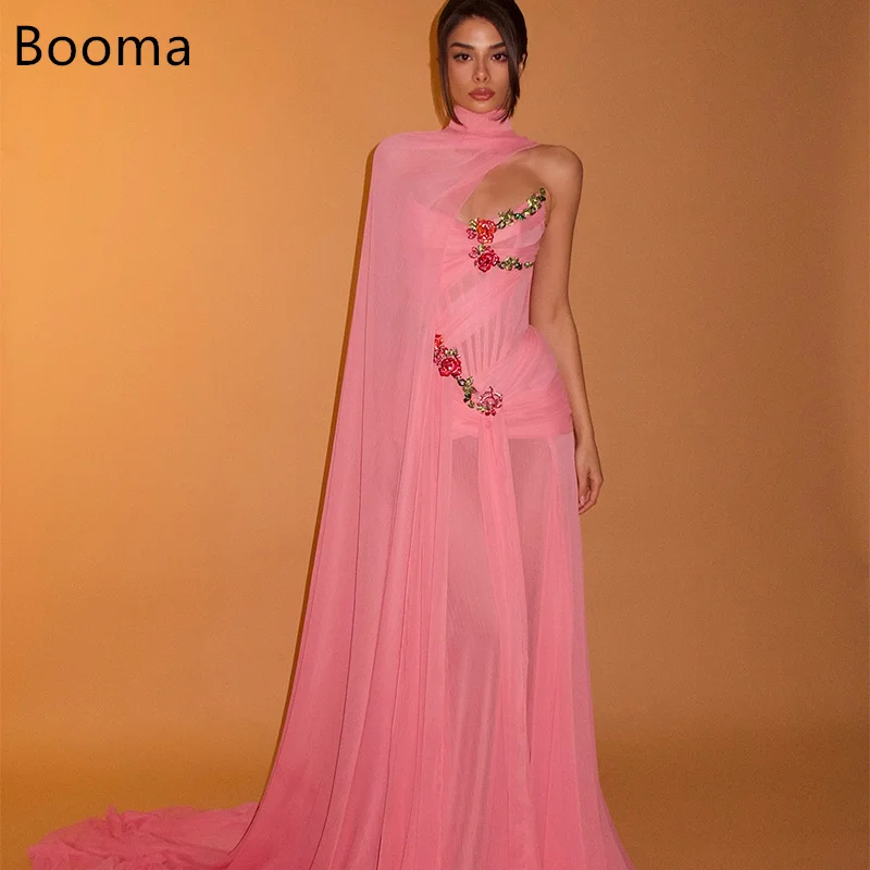 

Booma Simple Flower Mermaid Evening Dresses Formal Party Gowns for Women Sleeveless Glitter Strapless Prom Gown Customize 2025