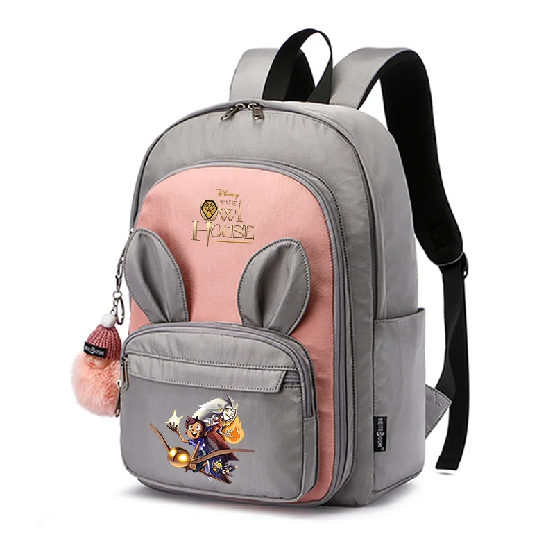 

The Owl House Kids Backpack For Girls Boys Waterproof Backpacks Children Orthopedics Rabbit Ears School Bags Travel Mochila