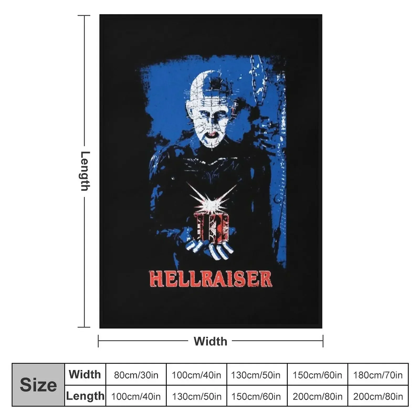 Hellraiser Classic T-Shirt Throw Blanket Furrys Soft Bed Multi-Purpose Custom Luxury Throw Blankets