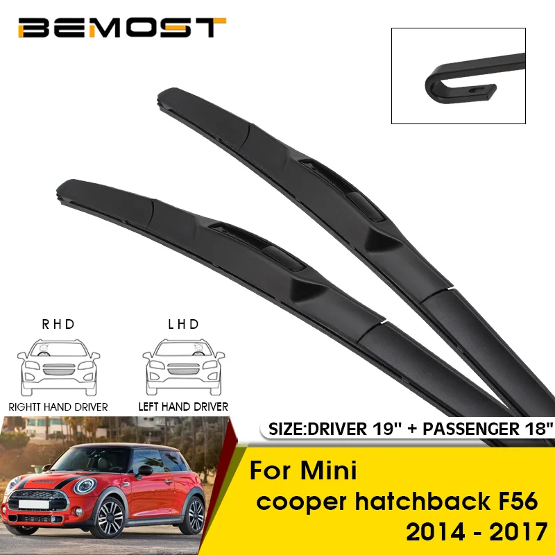 Car Wiper Blades For Mini cooper hatchback F56 2014-2017 Windshield Windscreen Front Window Blades 19\