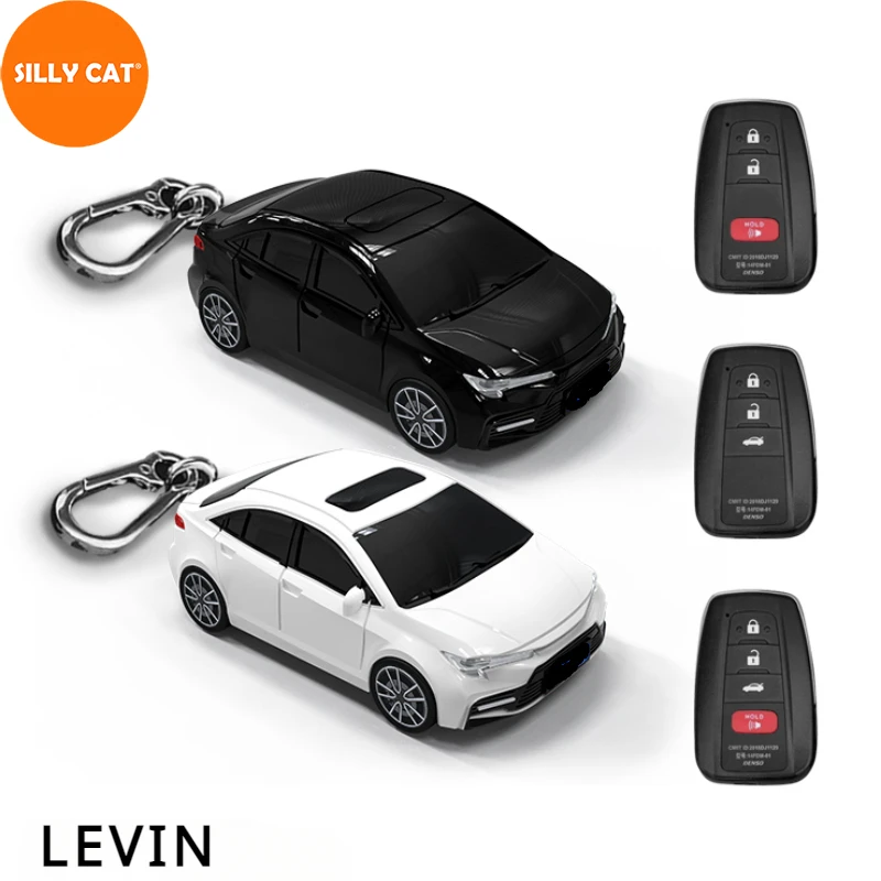 

Car Shape Model Car Key Fob Case Cover Suit For TOYOTA LEVIN Key Plastic Fob Cover Case