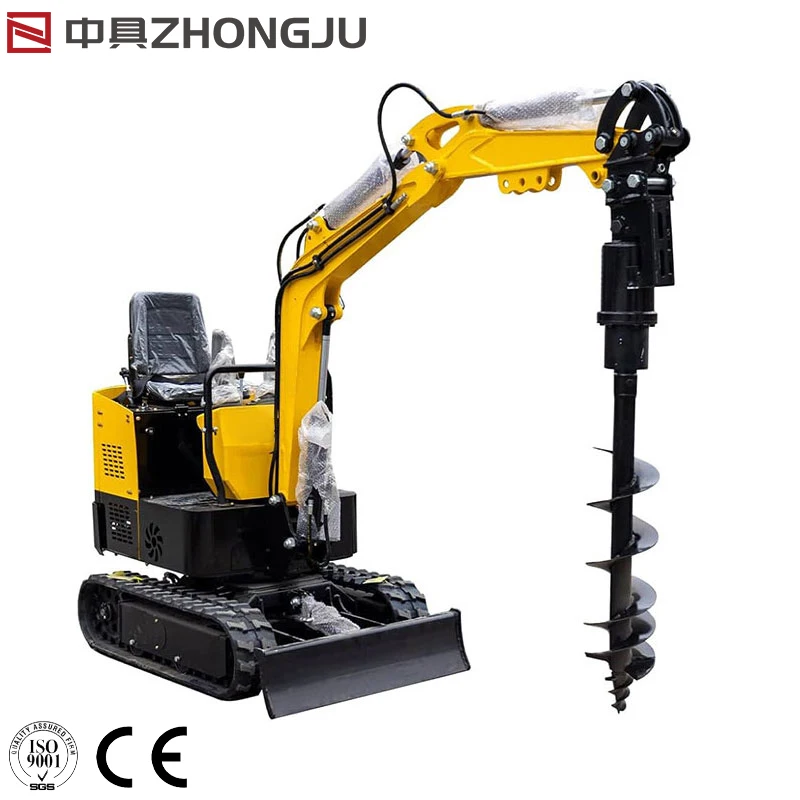 Earth Auger Post Hole Digger Multi-purpose Powered Auger 200mm Drill Bits Farm Construction Use Excavator Compatible 5-9 Ton