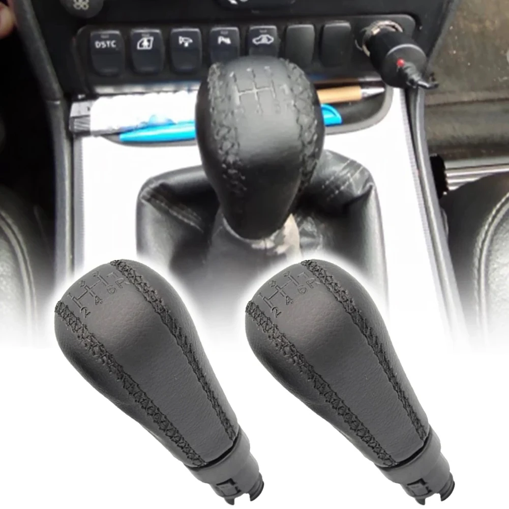 

T37C For Volvo S60 S80 V70 XC70 PU Leather Gear Shift Knob Handball Accessories 5 Speed