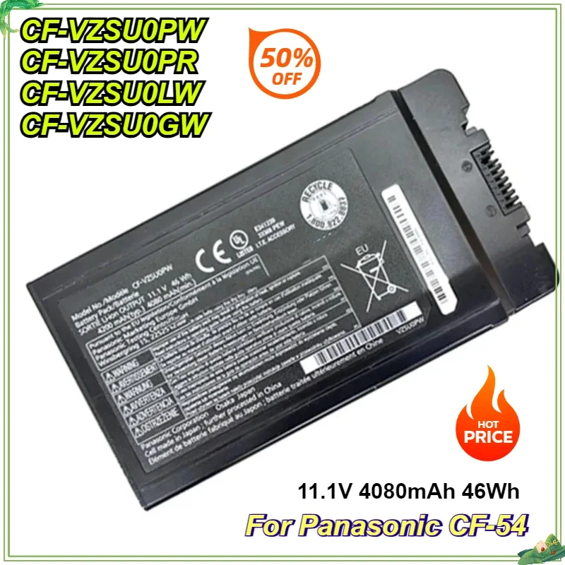 

CF-VZSU0PR CF-VZSU0PW CF-VZSU0LW CF-VZSU0GW New Laptop Battery for Panasonic CF-54 Toughbook 11.1V 4080mAh 46Wh