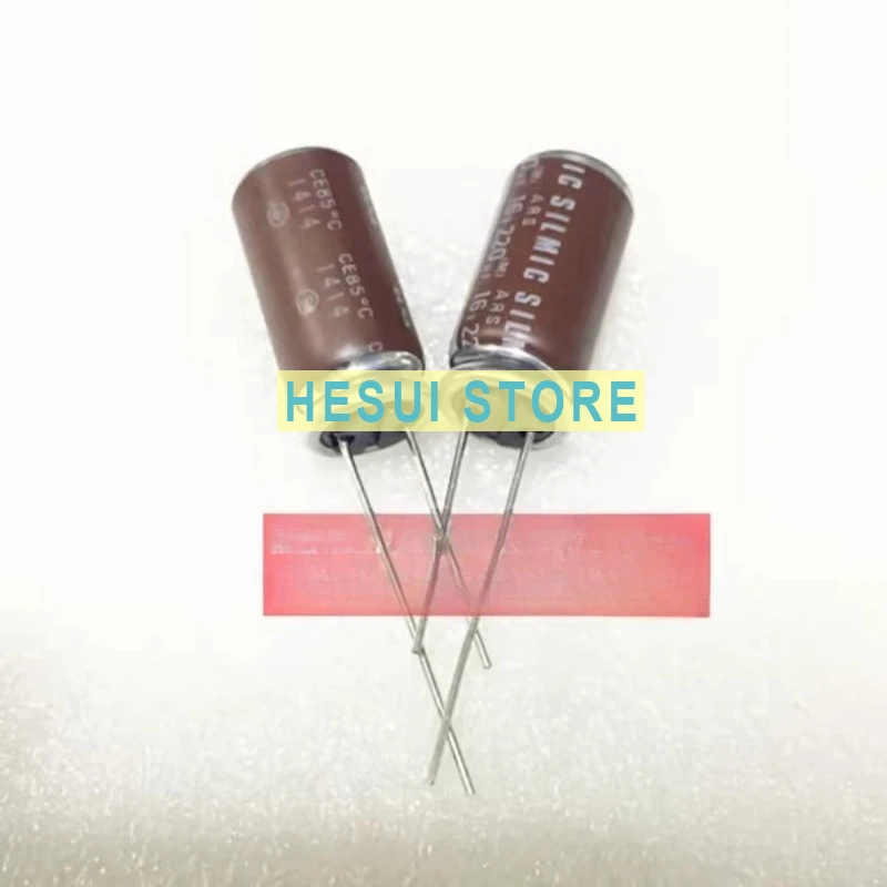 5pcsELNA Brown God ARS SILMIC 16V220UF 10X20 Ina Audio Audiophile Capacitor Bald Head Copper Feet