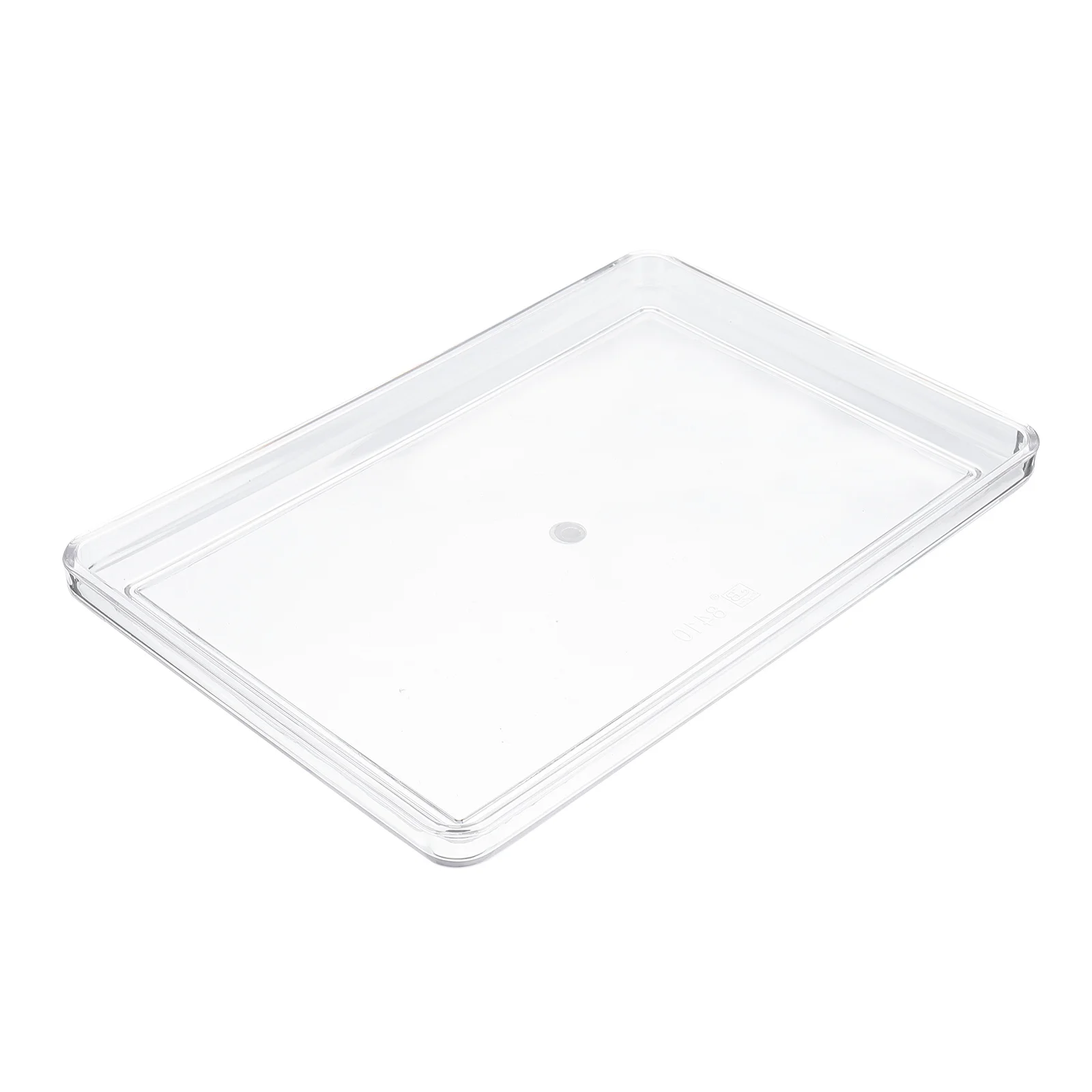 

1 pc Acrylic Transparent Food Tray Bathroom Towel Storage Plate Versatile Serving Banquet Table Decor Simple Design