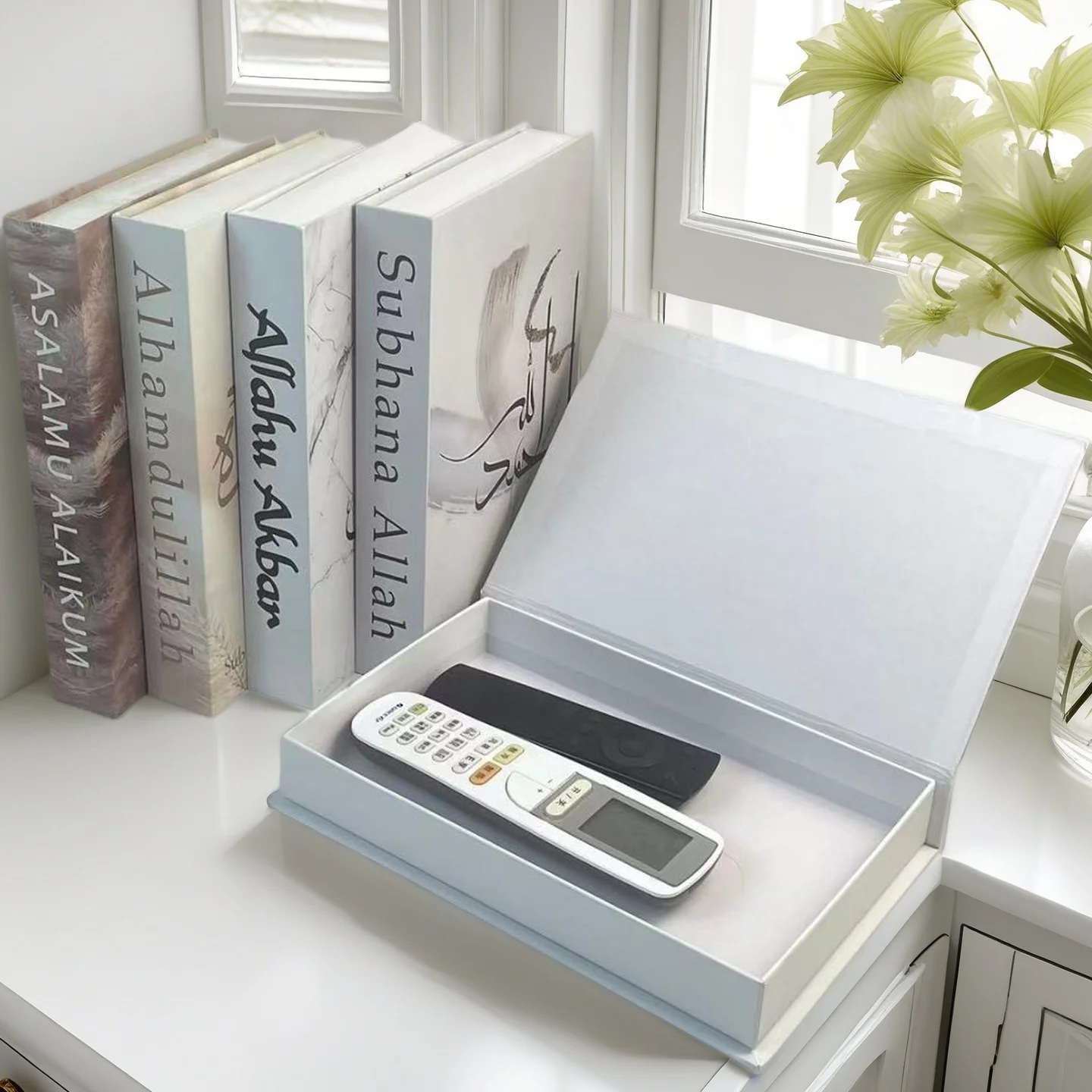 

Islamic Fake Books Decoration Luxury Decorative Books Box Design Coffee Table Kaaba Mosque Arch Bedroom Shelf Home Ramadan Decor