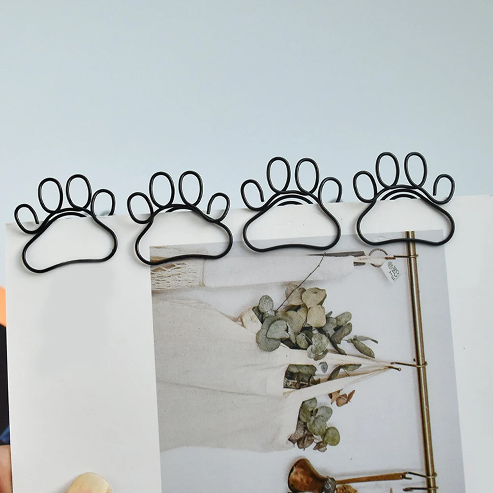 50Pcs Cat Clips Exquisite Small Clips for Filing Documents Cards Envelopes Convenient Office Paperclips Set