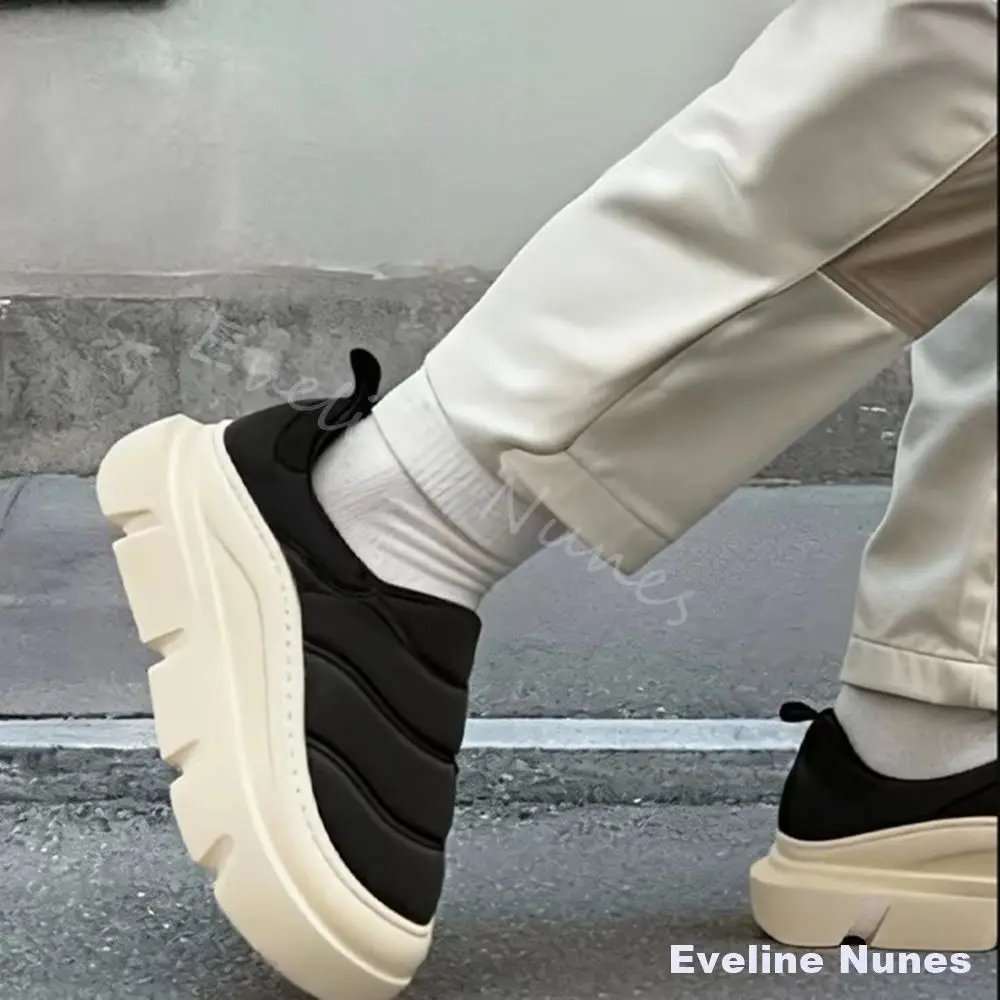 Fleece-lined Outdoor Cotton Shoes Men/women Waterproof Slip-resistant Thick Soled Couple Shoes Winter Warm Indoor Cotton Boots