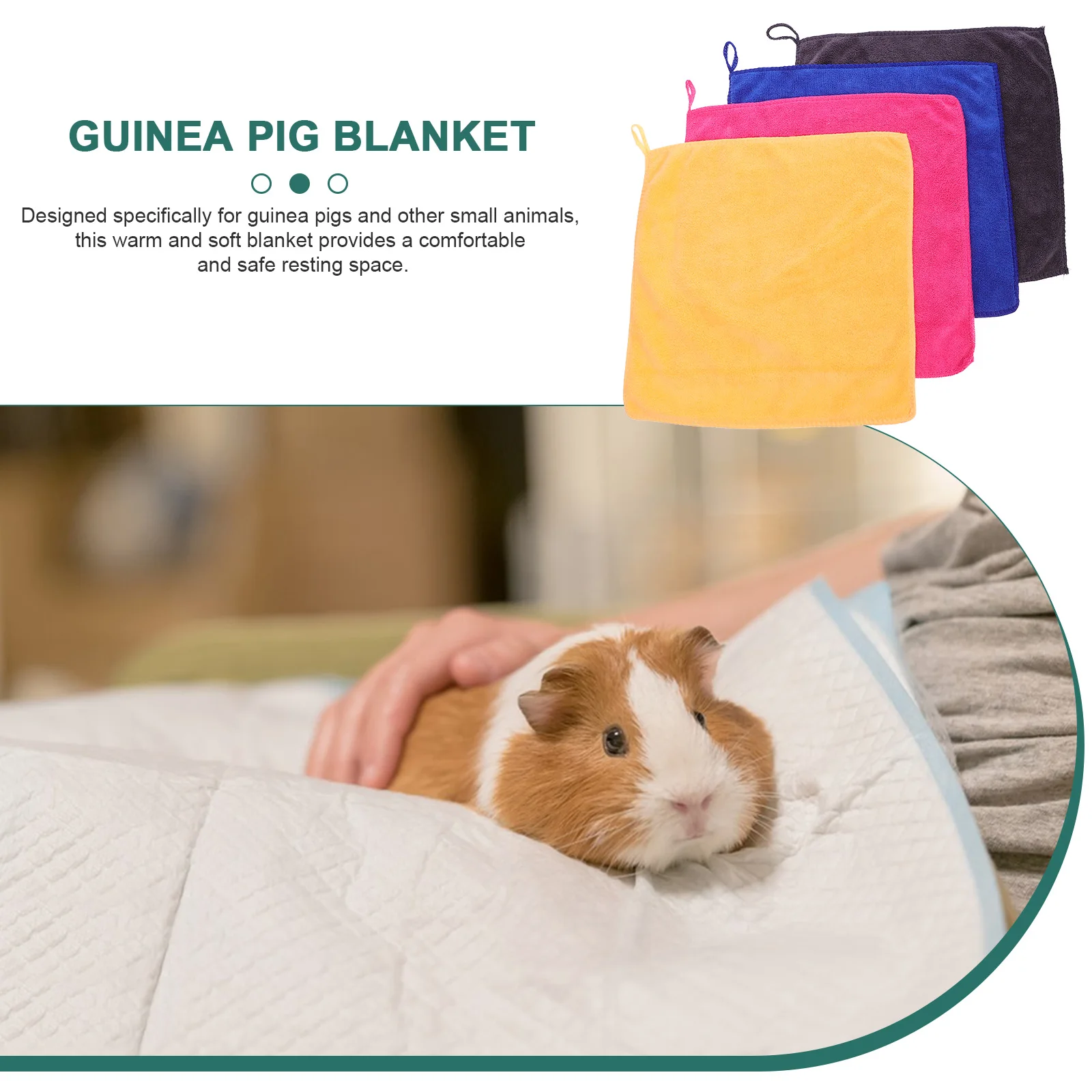 

8Pcs Guinea Pig Cage Blankets Warm Soft Bedding Small Animal Sleep Mats Reusable Guinea Pig Blanket Blanket for Animals