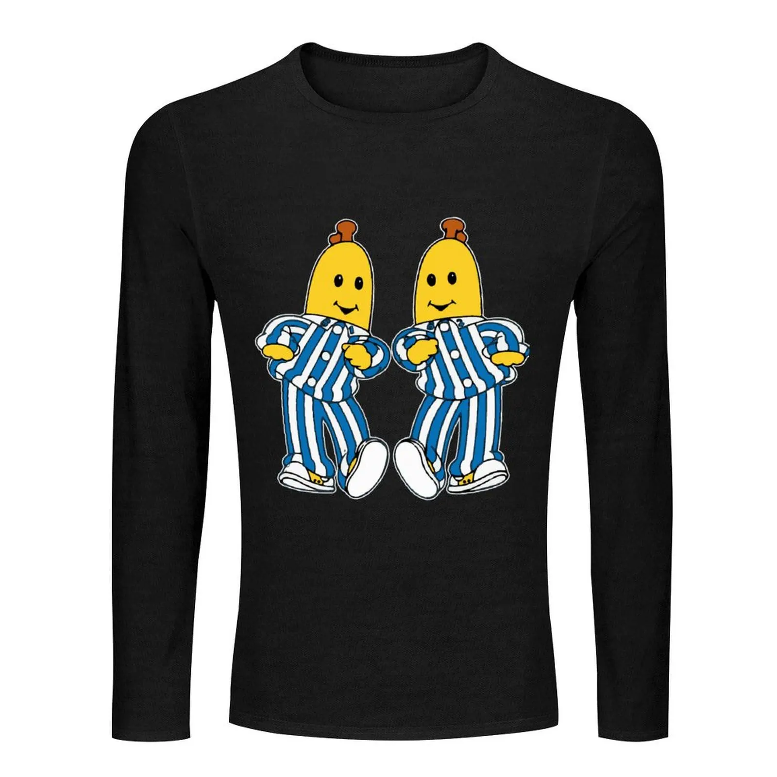 bananas in pyjamas best friend Long T-Shirt man clothes korean fashion mens graphic t-shirts funny