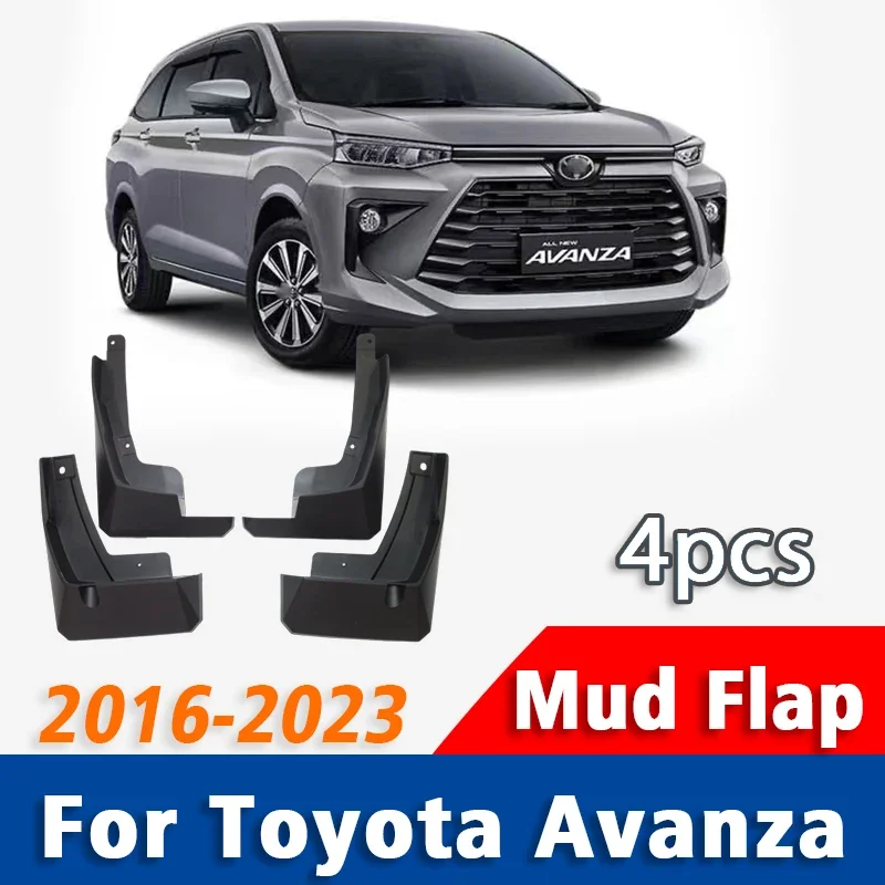 

2016 2017 2018 2019 2020-2023 4 шт., передние и задние брызговики для Toyota Avanza, брызговики, Аксессуары для автомобилей, брызговики