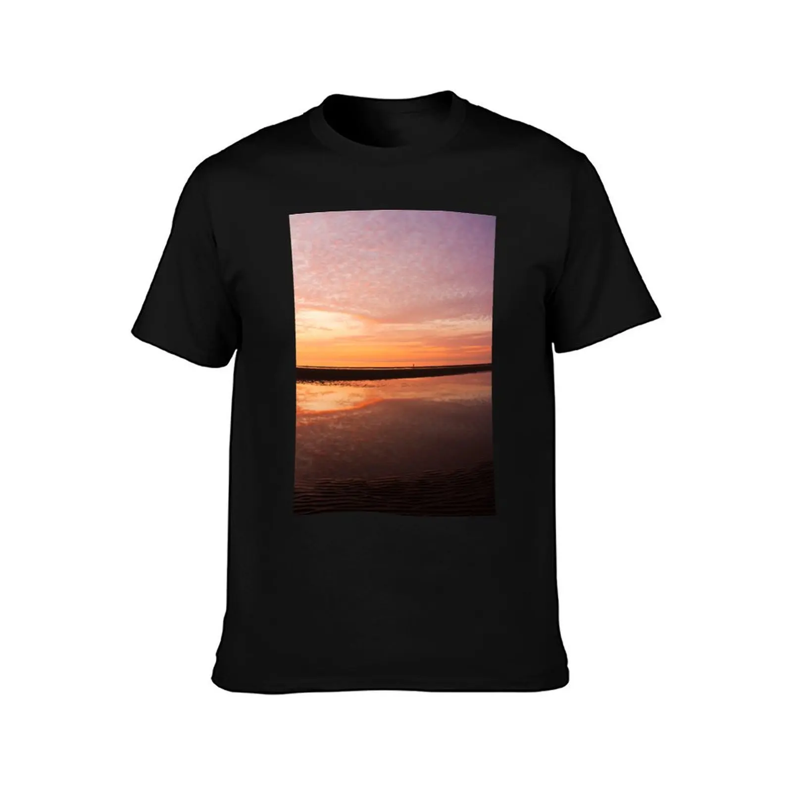 Aberconwy Sunset - Aberconwy Sands - Wales T-Shirt Basic Solid Color Short Sleeve T-Shirt