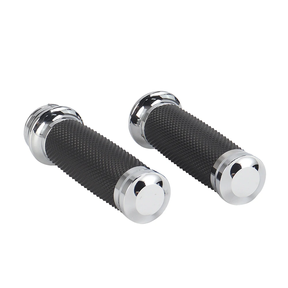 Chrome Motorcycle Handle Bar Grip 1\