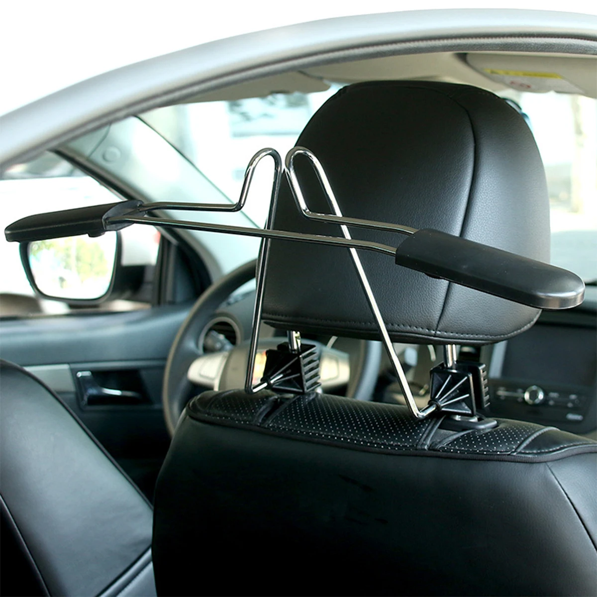 

Car Hanger Backseat Chrome Trunk Steel Garment Hangers Clothes for Cars Coat Filling