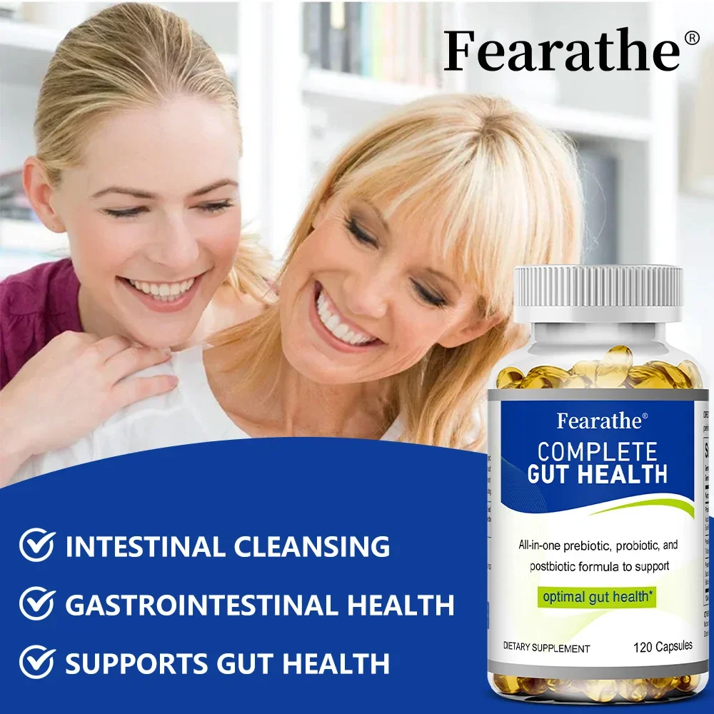 프로바이오틱스 + 프리바이오틱스 보충제, 소화 균형 촉진 - 장 건강 지원 보충제, 소화 건강 지원