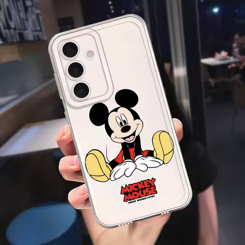 Cute Mickey Minnie Phone Case for Samsung Galaxy A72 A52 A32 A22 A12 A21s A51 A71 A72 A16 A50s A31 soft case
