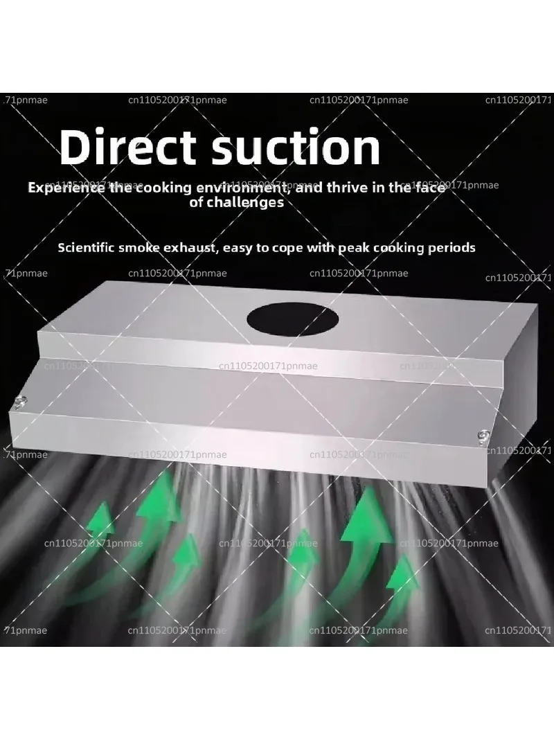 Thickened Stainless Steel Range Hood, Strong Suction Commercial Kitchen Restaurant Canteen Household Purification