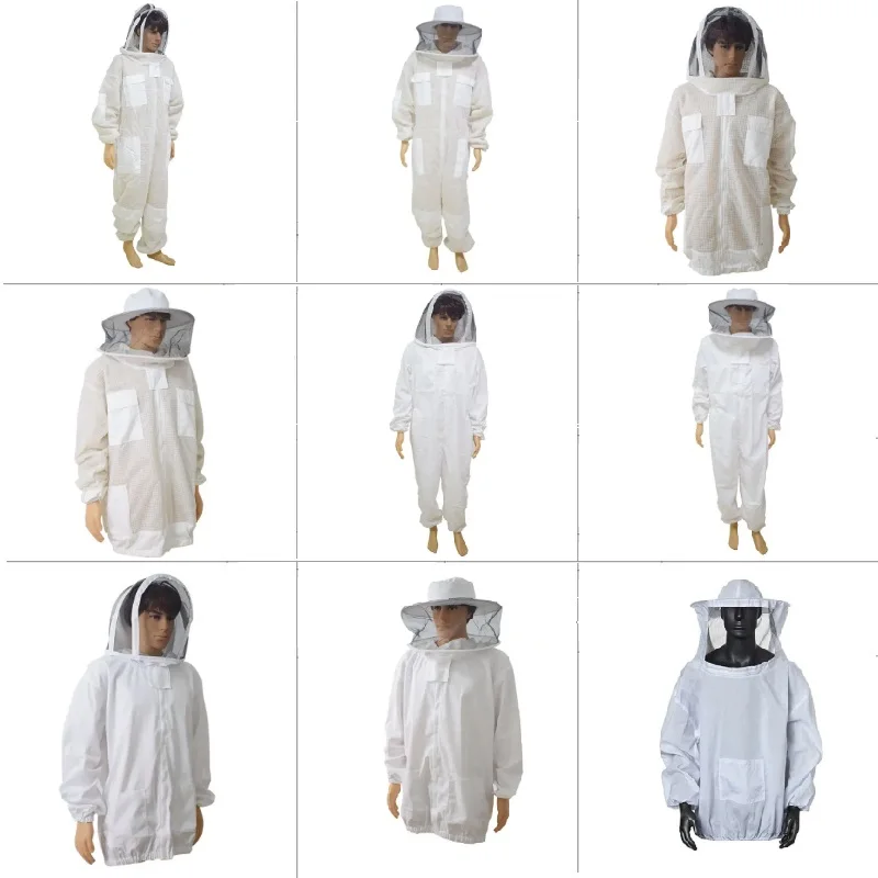 Beekeeping Clothing Anti Bee Suit Ventilated Beekeeper Clothing with Veil Hat Bee Clothes Beekeeping Jacket Beekeeper Costume