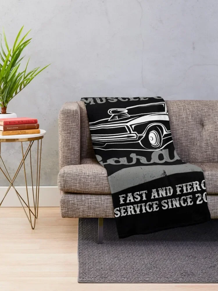 Toretto&x27;s Muscle Car Garage Classic \t\t Throw Blanket Decorative Beds Luxury Throw Weighted Blankets