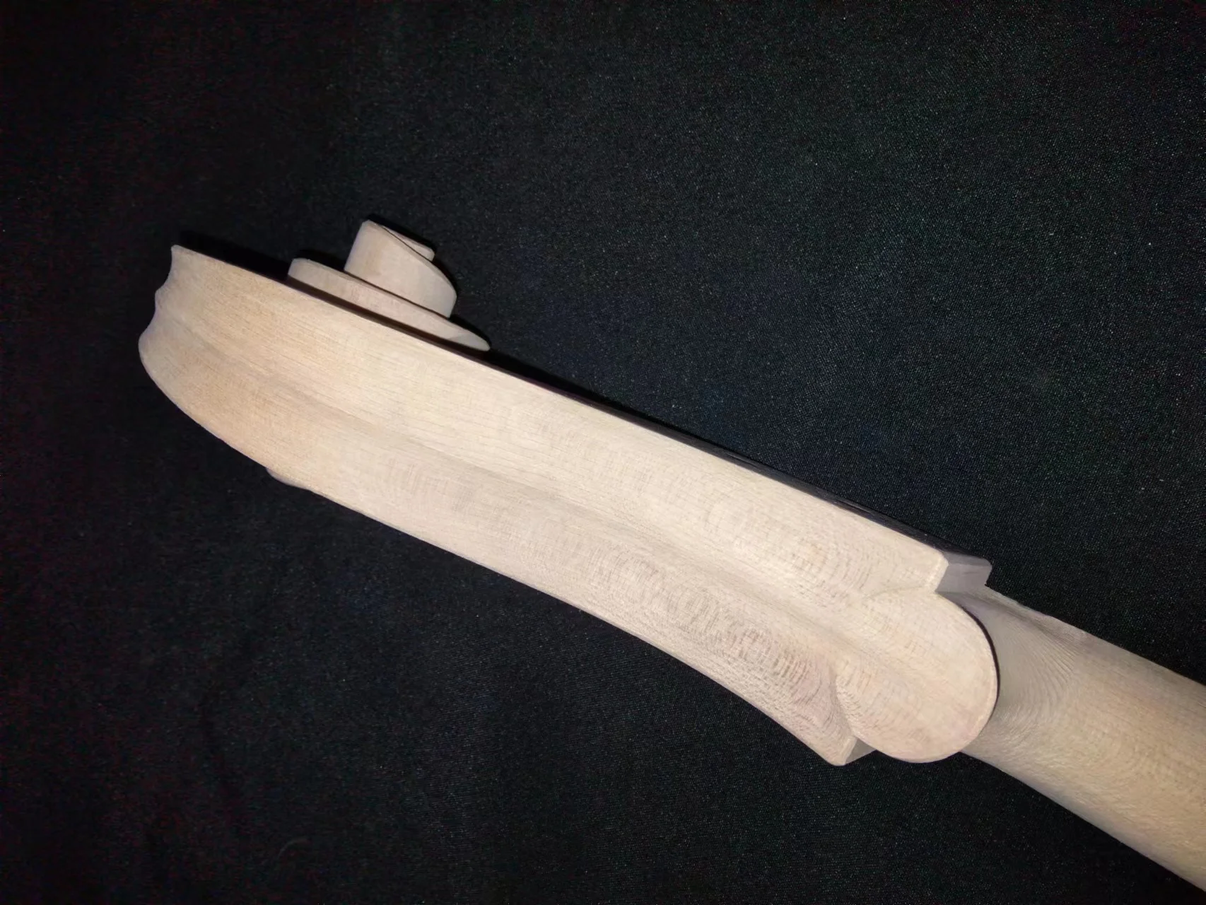 1PC Student Grade Cello Neck Unfinished 4/4 Maple Cello Head
