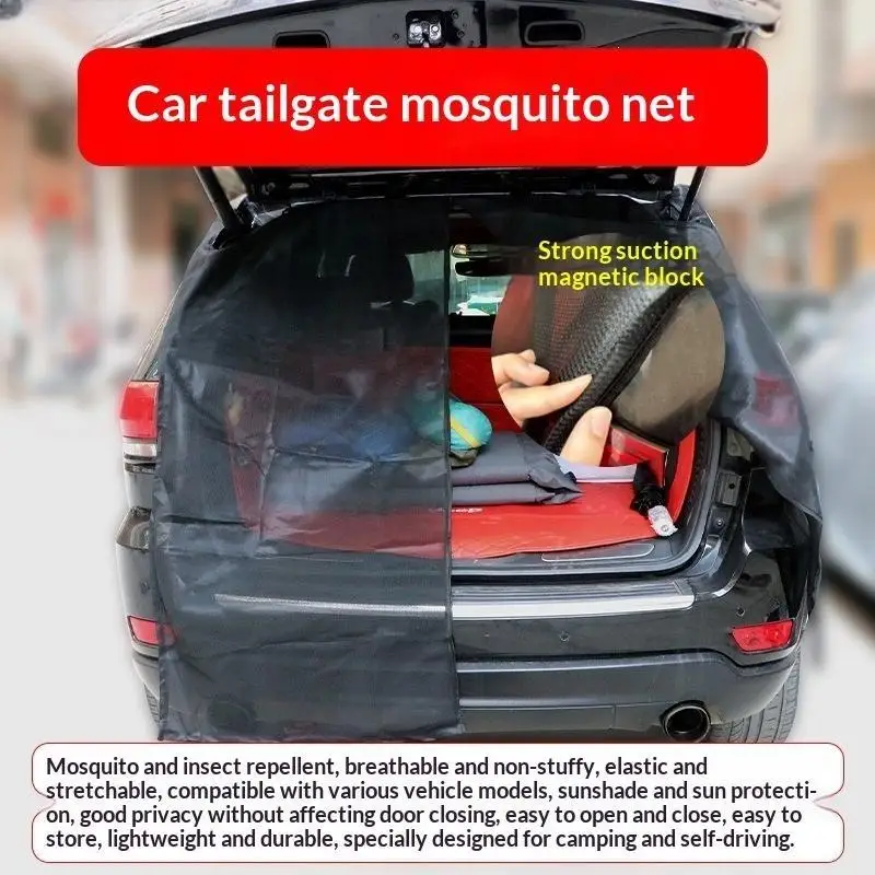 RV Tailgate Magnetic Insect Net Screen Waterproof Fine Mesh Fits T5  Camper Van Family Outdoor Camping Trips