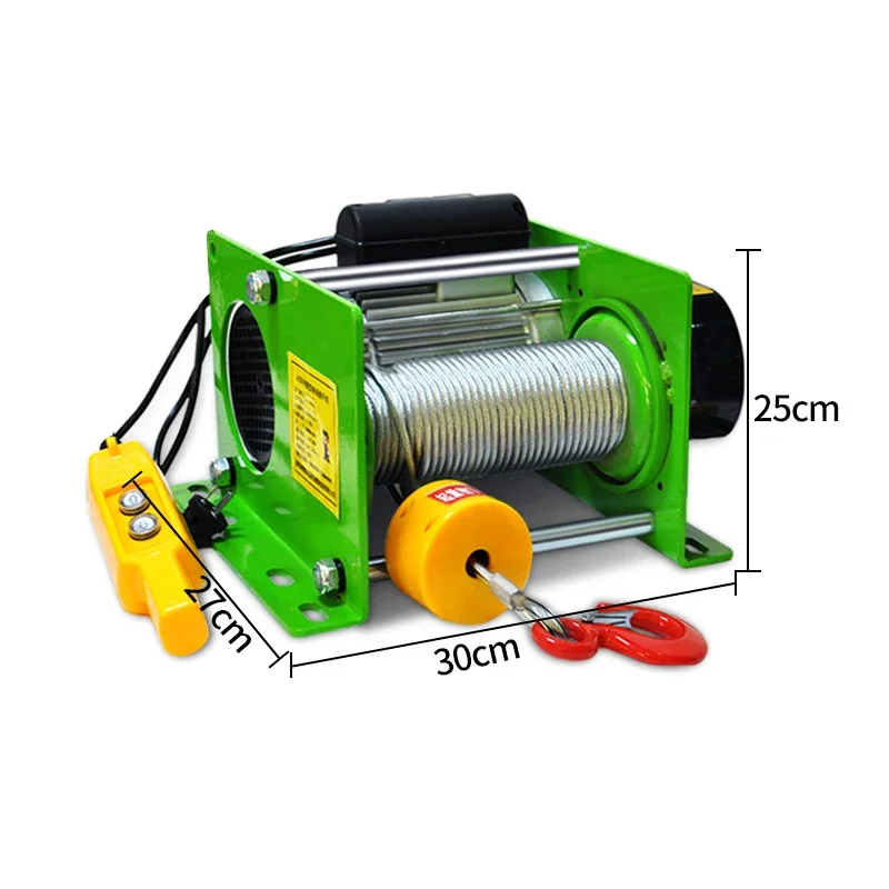 

220V/380V German-style hoist heavy duty 1 ton small electric hoist wireless remote control crane fast lift lifting crane