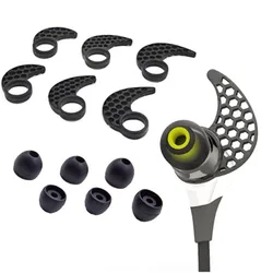 Silicone Ear Tips Earhooks Set For JayBird BlueBuds X X2 & X3 Bluetooth Sport Earphones Replaced Earbuds Eargels Ear Hooks Tips