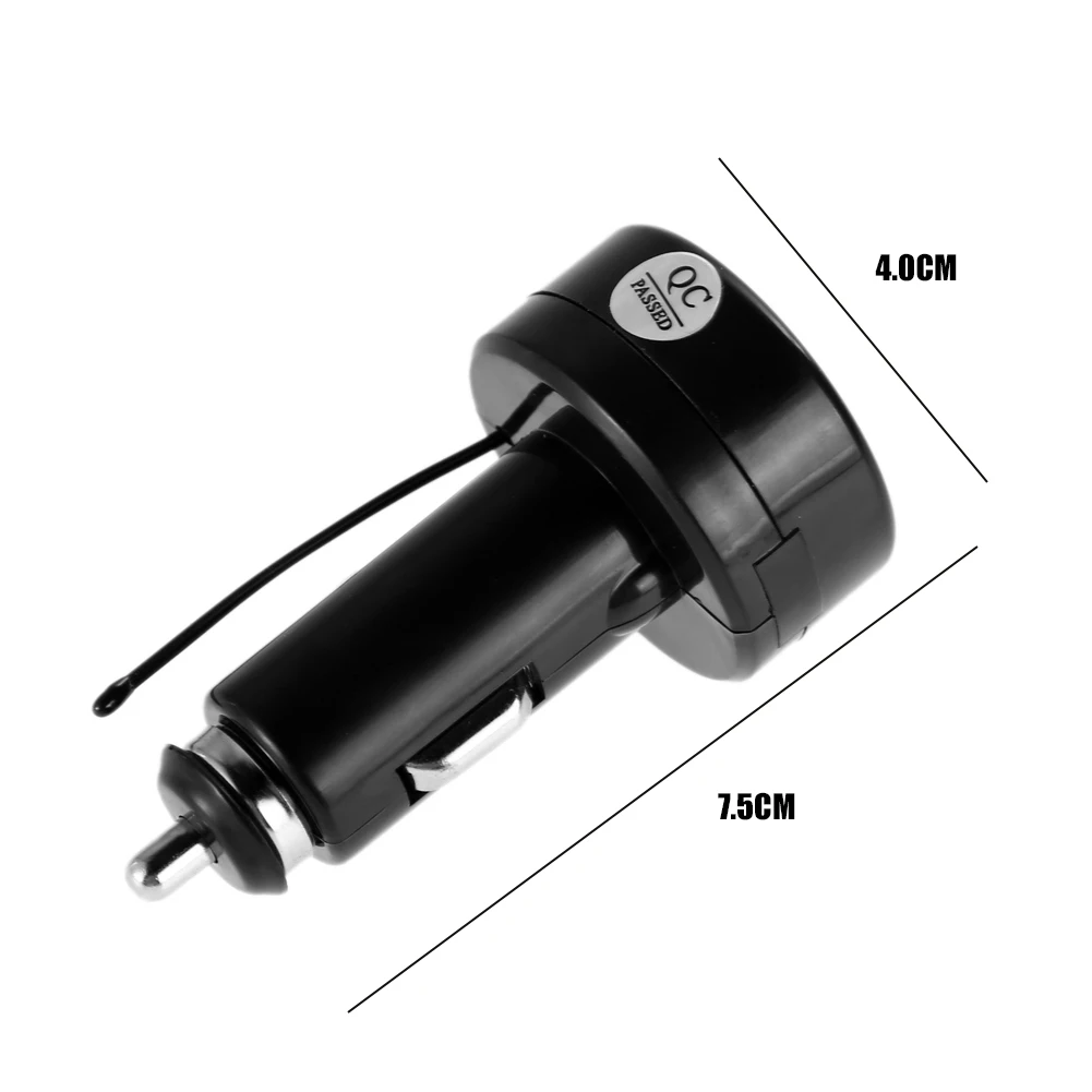 Universal Dual USB Auto-ladegerät Adapter 12V 24V Digital Voltmeter Thermometer 2in1 Auto Batterie Monitor Volt tempe Meter