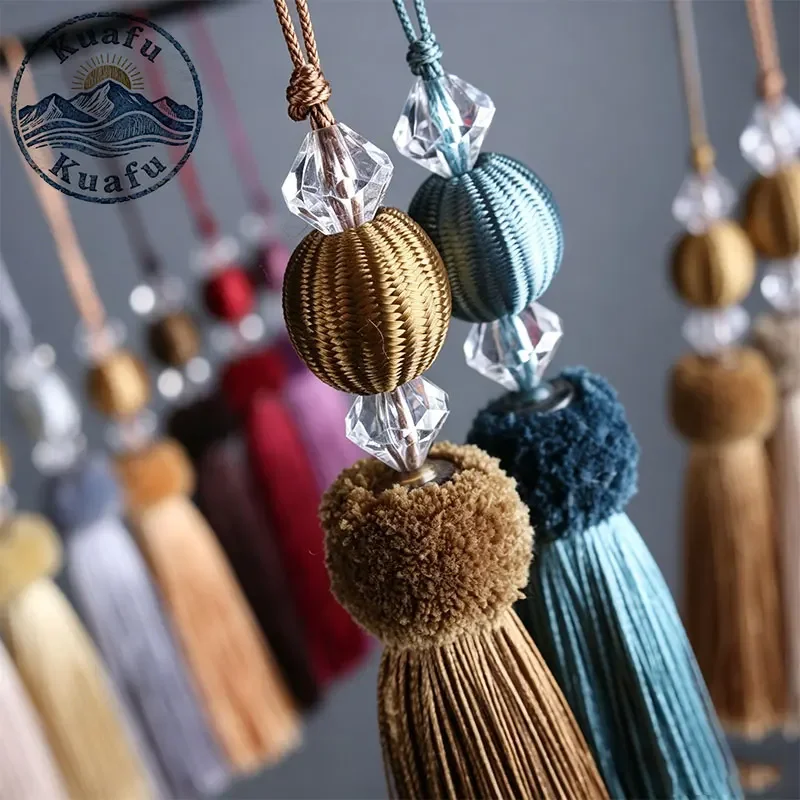 1/3/5pcs 11cm Polyester Silk Tassel Fringe Handmade Soft Hanging Rope Tassels For DIY Curtains Home Decoration Jewelry Making