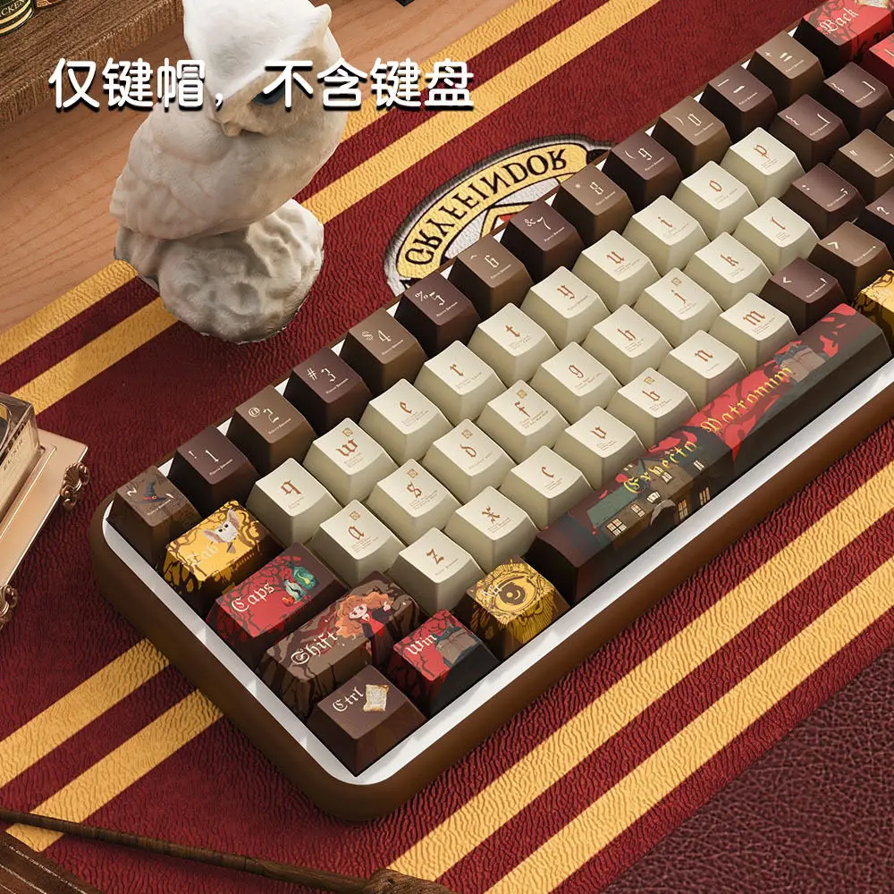 

Колпачки для клавиш Gryffindor, 158 клавиш, PBT Cherry Key Cap MDA Lion and The Maiden для Mx Gateron Kailh Switch, механическая клавиатура, сделано 68