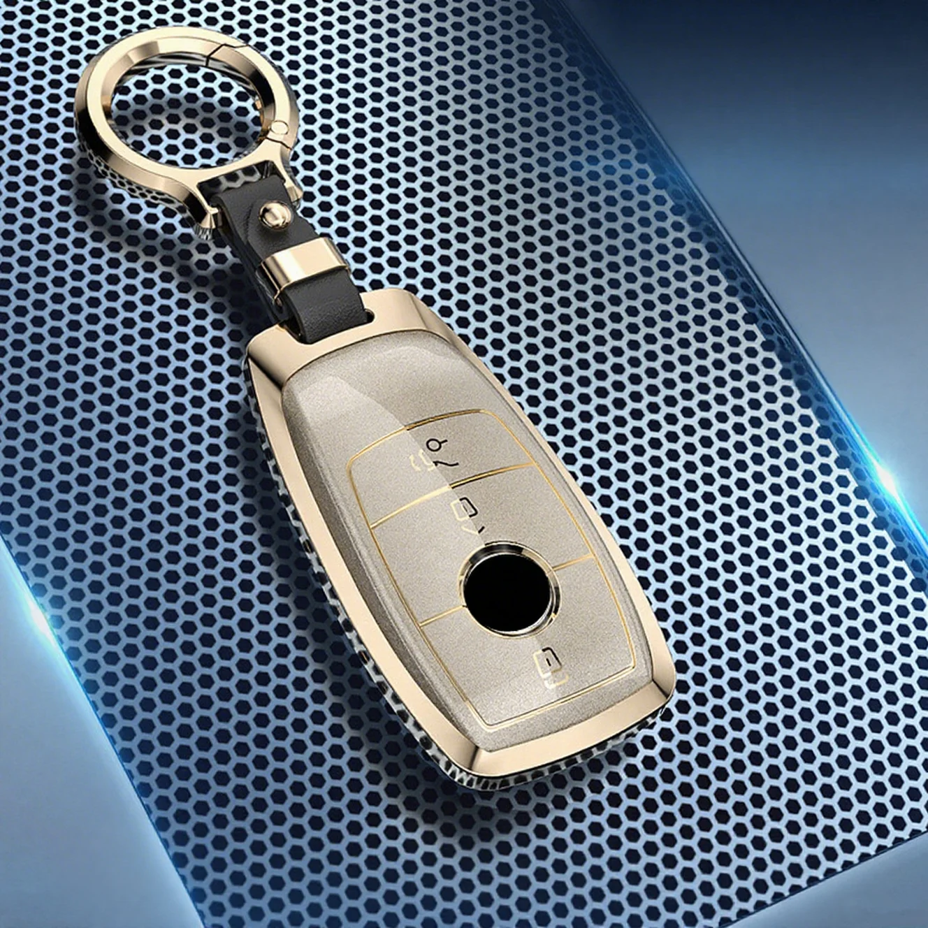 For Mercedes Benz A B C E S Class C260L S400L CLA CLS GLC GLS GLE EQE EQS Metal TPU Car Remote Key Cover Case Holder shell Fob