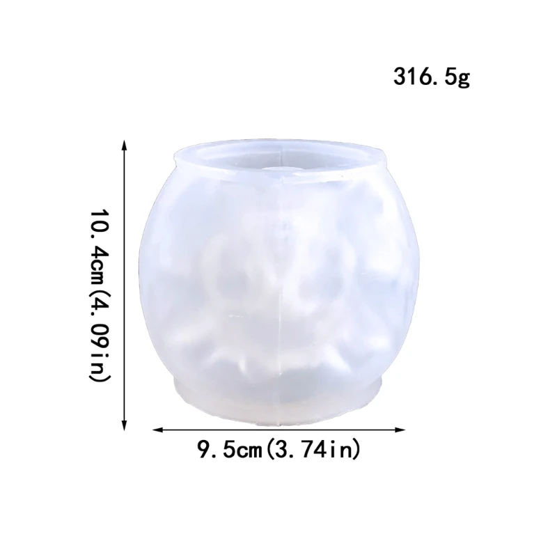 เทียนทำแม่พิมพ์ 3D Skull อีพ็อกซี่ Plant Propagation Station แม่พิมพ์สำหรับหล่อเรซินน่ารักน้ำมันหอมระเหยเทียนแม่พิมพ์