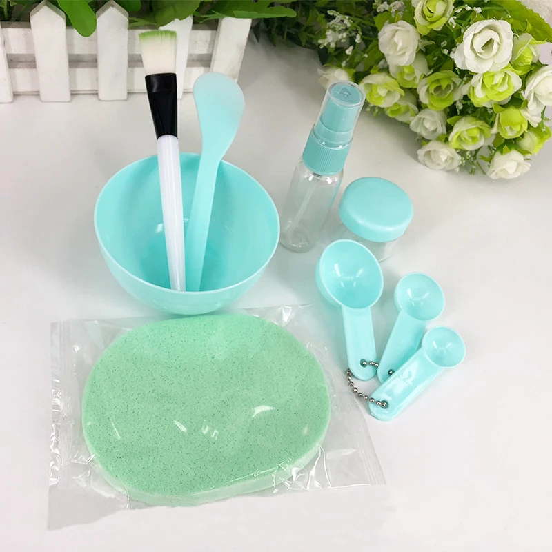 9Pcs/Set Face Mask Mixing Bowl Set DIY Mask Brush Mixing Stick Spoon Facial Skin Care Tool Kit Makeup Accessories for Girl Women