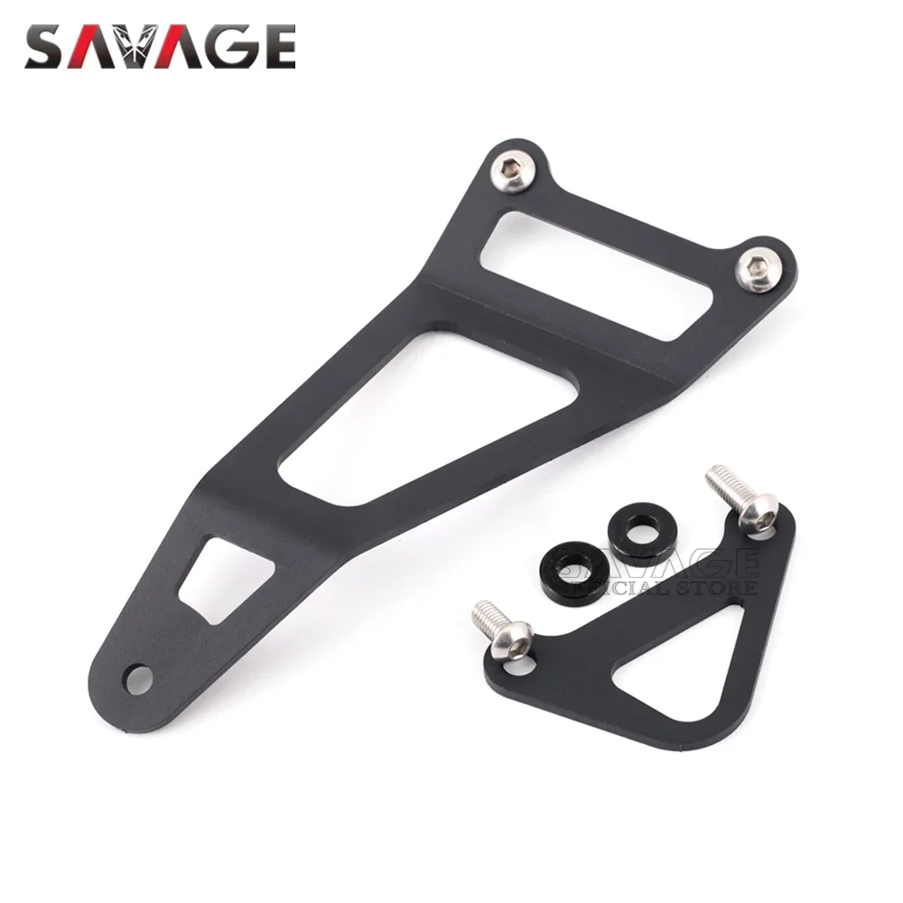 Rear Foot Pegs Footrest Blanking Plate For YAMAHA MT03 MT 03 25 YZF R25 R3 2014-2023 Motorcycle Exhaust Hanger Bracket YZFR25