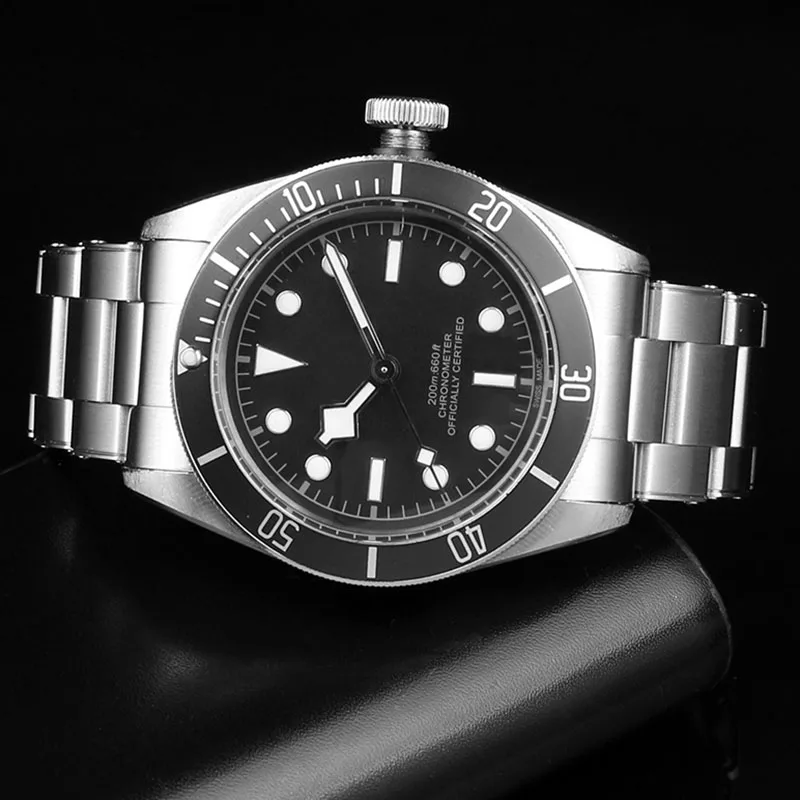 Para tudor black bay m79363n pulseira de relógio 20mm 22mm sólido 316l aço inoxidável rebite pulseira masculina à prova dwaterproof água substituição cinta