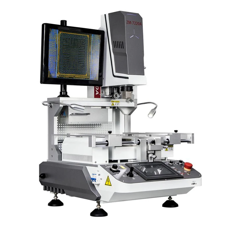 ZM-R7220A BGA Rework Soldering Station with Full Automatic Optical Alignment for Reballing Repairing Upgraded of ZM R6200 Tool