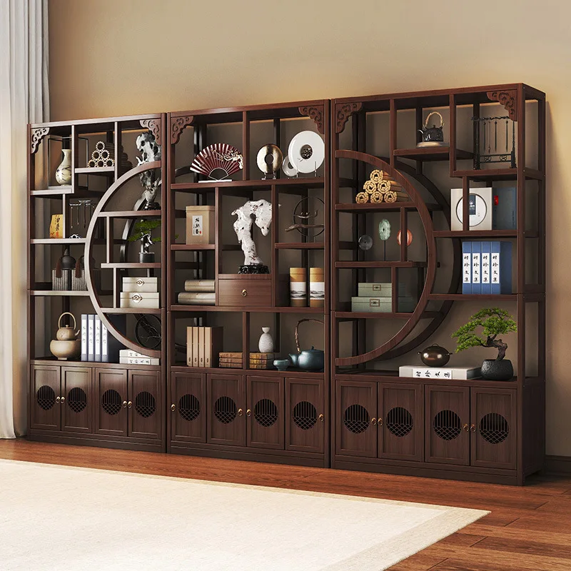 DSA Bogu Rack Tea Room Shelf Tea Display Cabinet Non-solid wood partition Duobao Pavilion living room ornament shelf