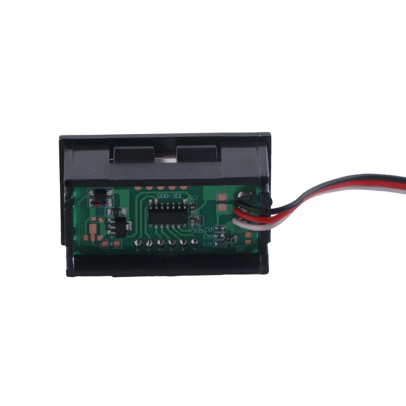 Voltímetro dc de 3 fios, dc 0v-30.0v, 0.56 polegadas, led, voltímetro digital, alta precisão, baixa partida, componentes eletrônicos, acessórios